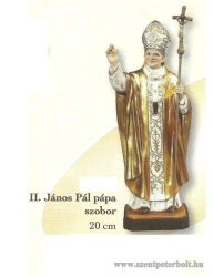 Boldog II. János Pál pápa szobor 20 cm