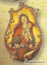Mária kis Jézussal szenteltvíztartó műgyanta